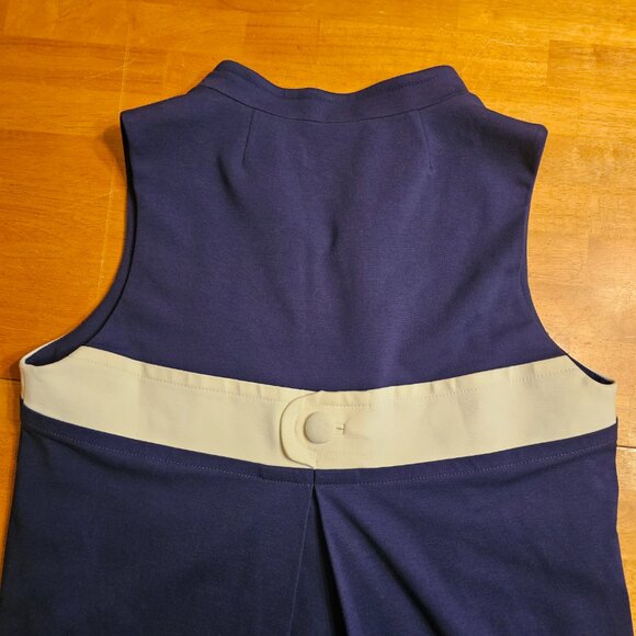 Lilly Pulitzer Beacon Ponte Knit Sheath Dress, Size 14, Blue and White - Picture 6 of 9